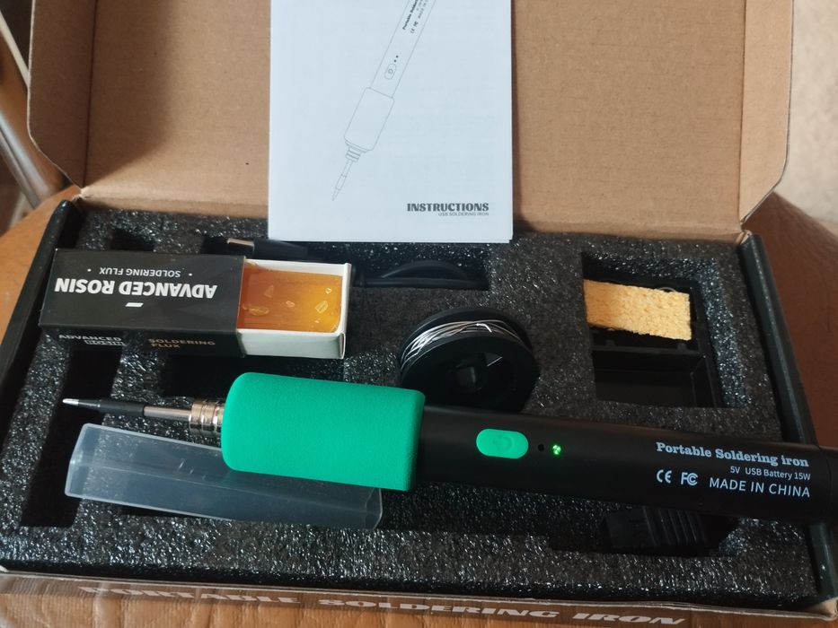 Паяльник на аккумуляторе с USB зарядкой