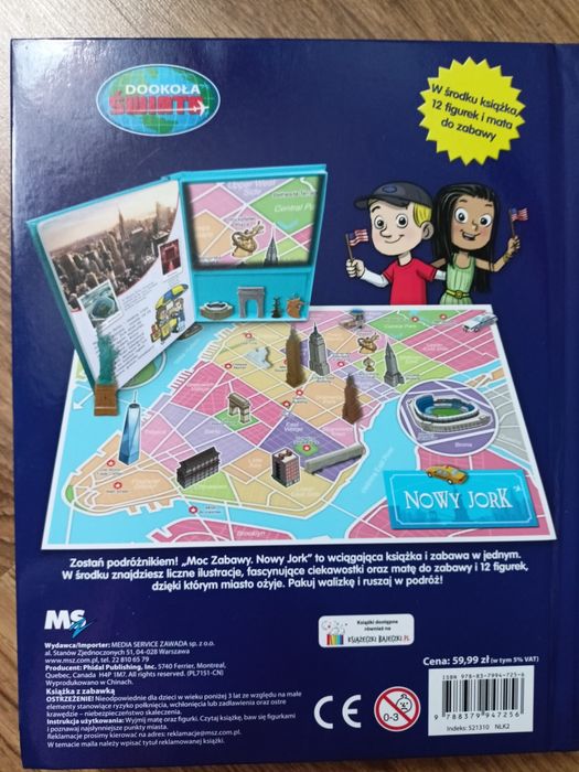 Dookoła świata Nowy Jork mapa figurki ciekawostki