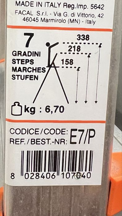 Escadote 7 degraus