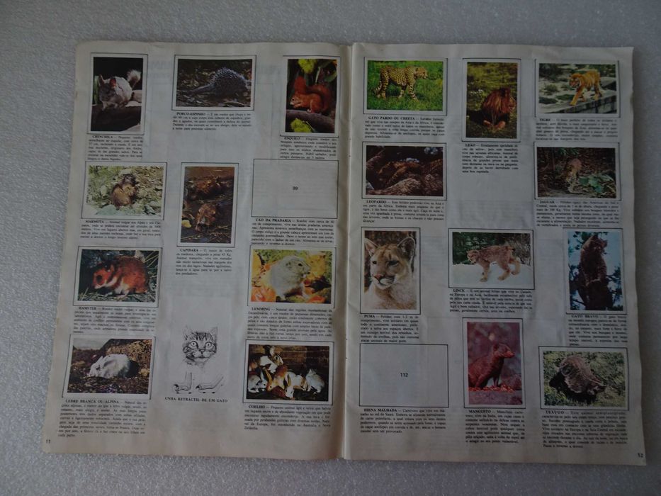 Caderneta de cromos Colecção da Natureza (faltam 49 cromos)