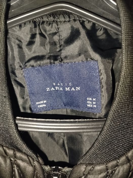 Men's Zara black Jacet (bomber)