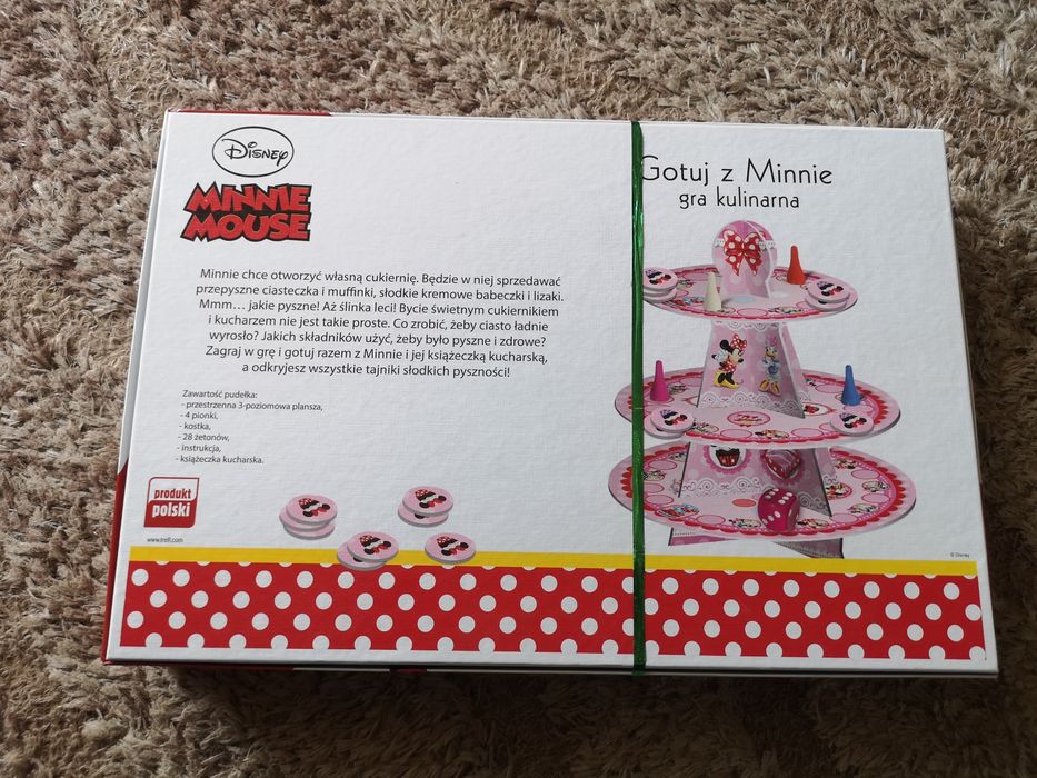 Gra planszowa Minnie Mouse diselney gotuj z Minnie gra kulinarna