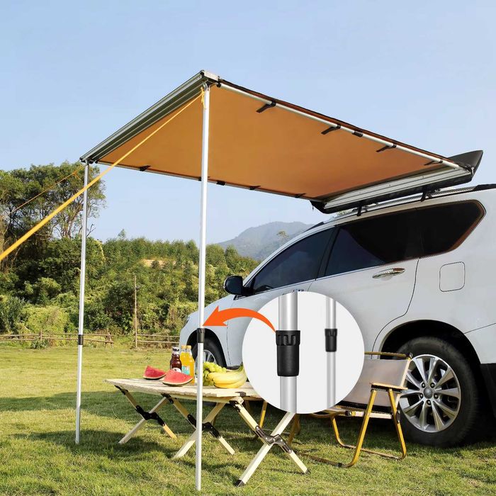 Solidna Markiza Boczna Do Samochodu z Całym Zestawem Montażowym