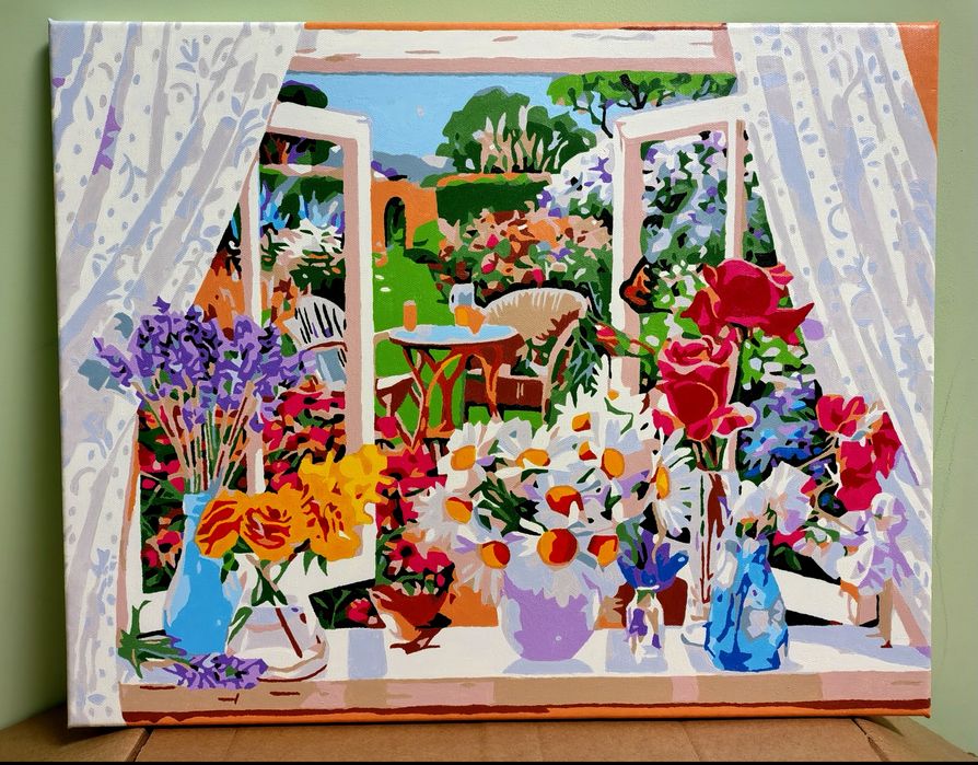 Готова розмальована картини по номерах