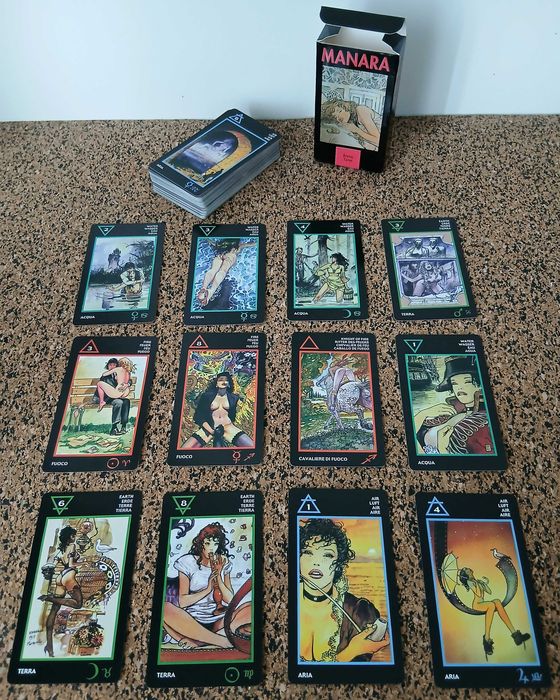 Cartas Erotic Tarot - ilustrações de Milo Manara