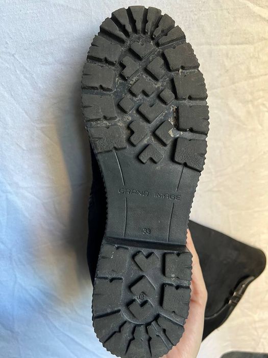 Чоботи зимові замша.