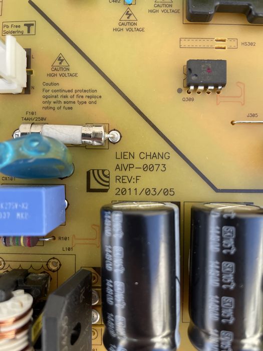 Placa de tv, fonte alimentação + inverter AIVP-0073