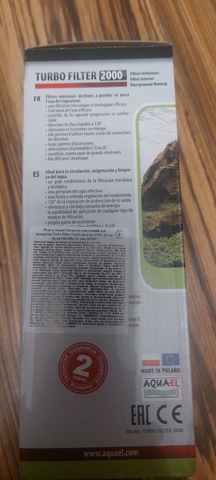 Aquael 2000 турбо фильтр 350-500литров.
