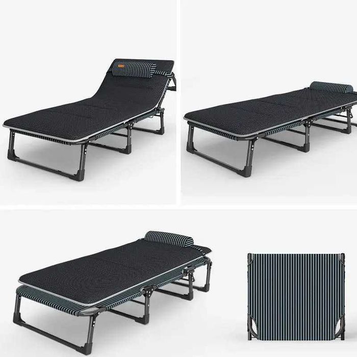 Розкладне ліжко шезлонг WCG FB-S02-PM + матрац з сітки 3D Air-Mesh