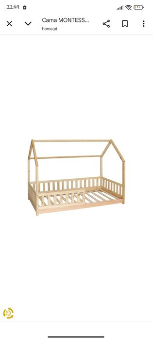 Vendo Cama Montessori