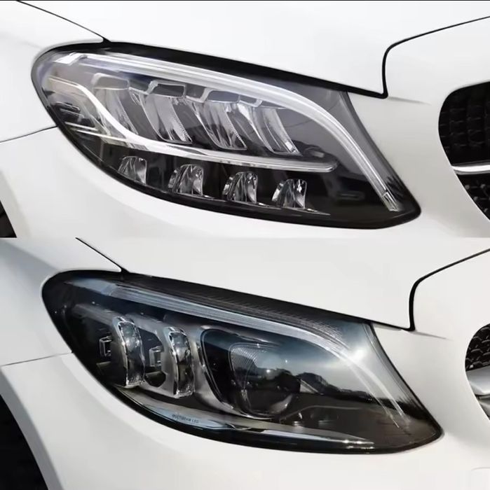 Vidro capa lente farol ótica mercedes classe C W205  facelift