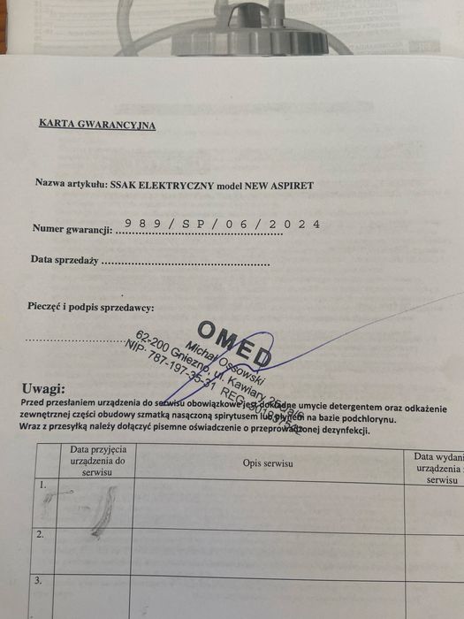 Ssak medyczny New Aspiret