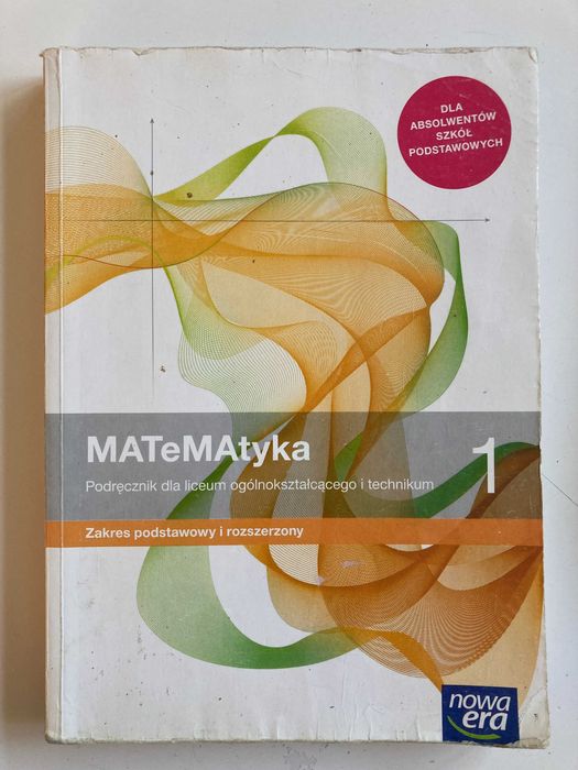 Podręcznik do matematyki klasa 1 Nowa Era