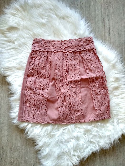 Simplee mini spódnica w kolorze brudnego różu S 36 nowa