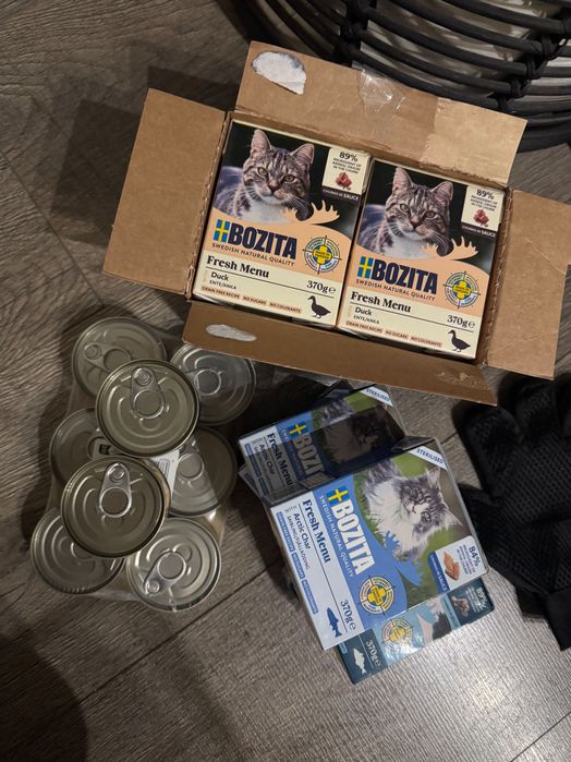 Karma Bozita i cosma zestaw mokra dla kota