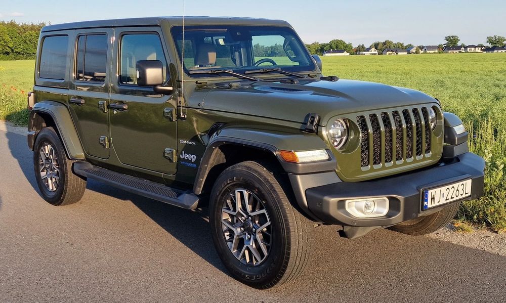 Jeep Wrangler Jeep Wrangler Sahara 4xe 381KM Sarge Green | Salon PL | FV23% | 23 tyś