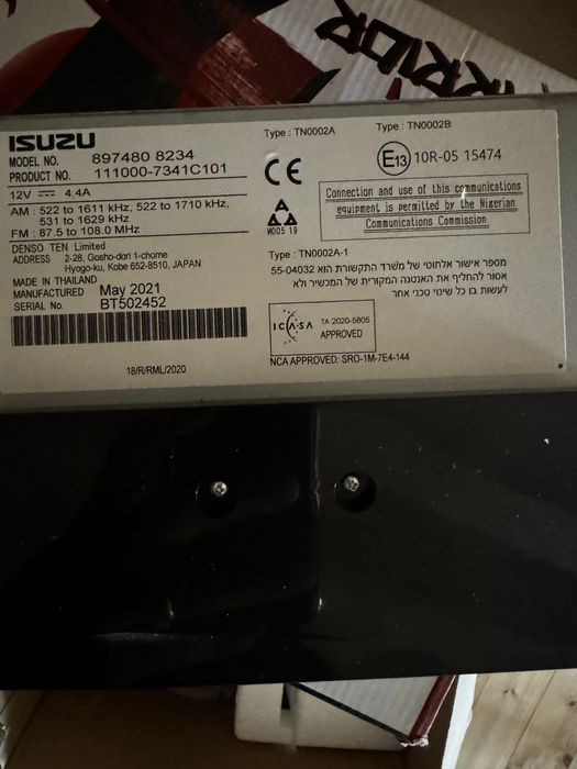 Radio gps isuzu dmax 2022 original navegacao - autoradio