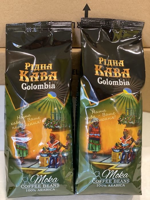 Кофе в зёрнах "Ридна Кава Colombia"  (Колумбия) 550гр. Опт и розница