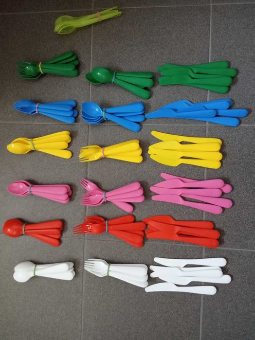 Ikea sztuce plastikowe dla dzieci.