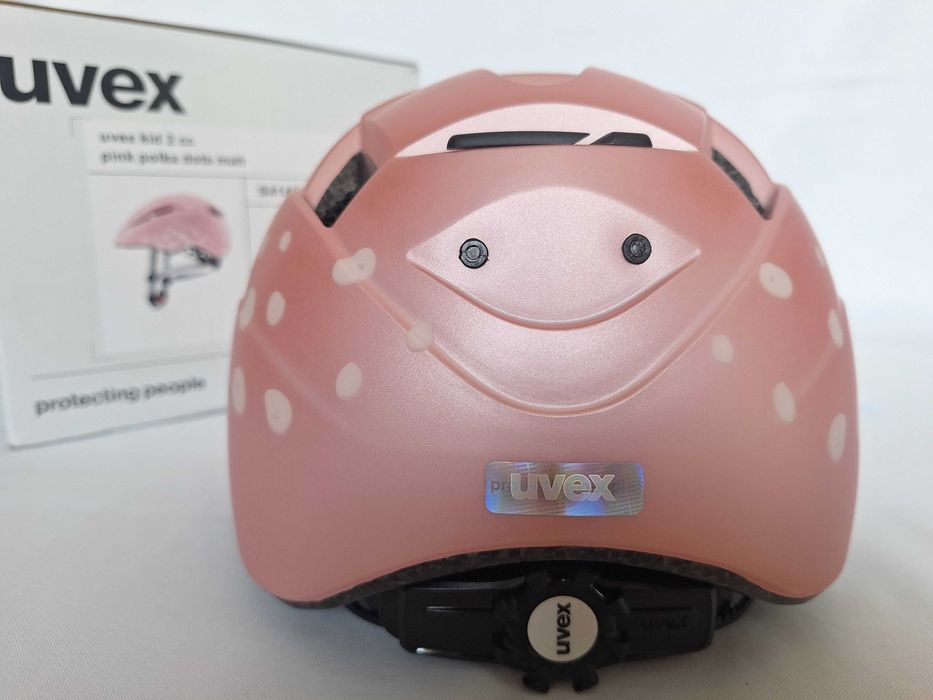 Kask rowerowy dziecięcy Uvex Kid 2 CC Pink Polka Dots XS/S 46-52cm