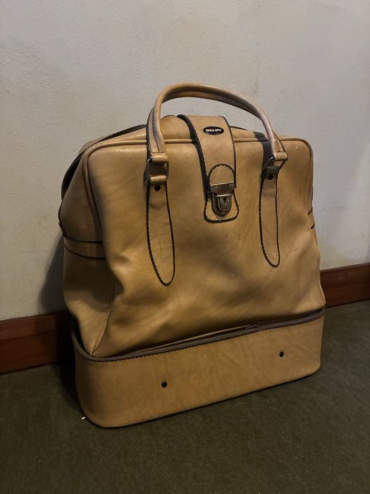 Mala de Viagem Vintage DELDY com Compartimento Inferior
