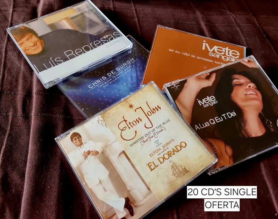 34 CD'S Originais Novos + 20 Singles de Oferta