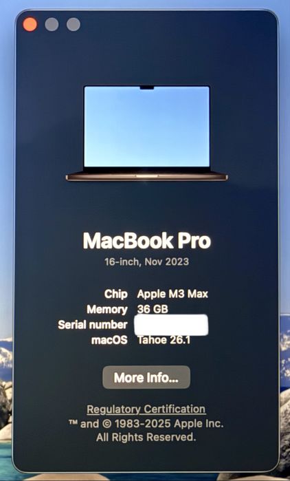 Apple MacBook Pro M3 MAX 16,2" Space Black - Como Novo