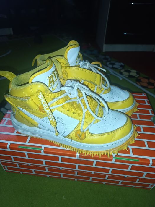 Nike air force off white 1 mid yellow: 5 999 грн. - Кроссовки для