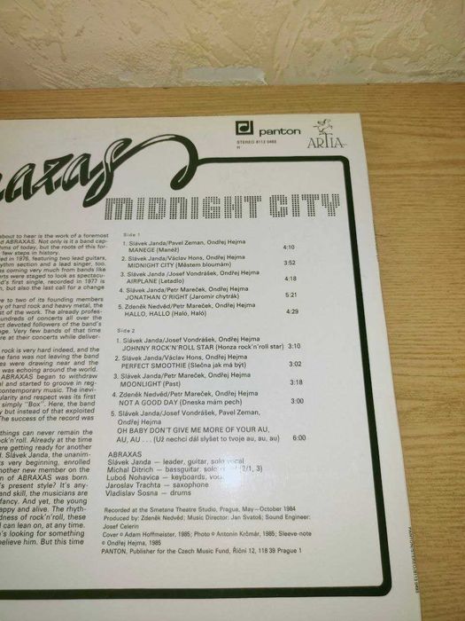 Вінілова платівка Abrazas Midnight City  NM