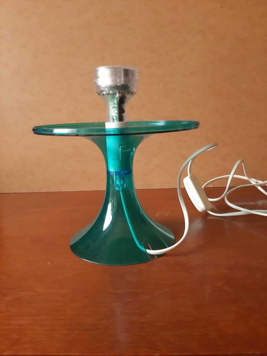 Turkusowa plastikowa lampa stołowa / podstawa lampy Lampan Ikea