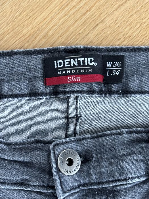 Męskie spodnie jeansowe Identic Slim Denim – W36 L34