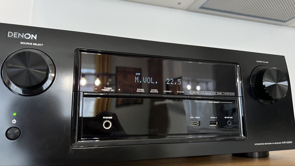 DENON AVR X2000 Receiver Amplituner wzmacniacz 7.1 Dolby HDMI USB 4K