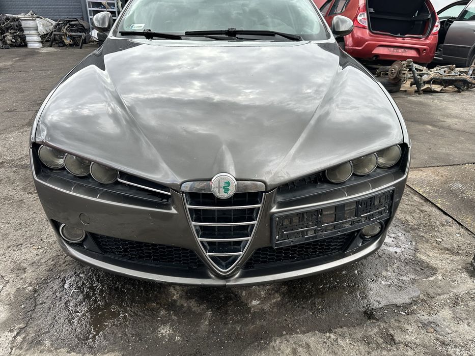 Kompletny Przód Alfa Romeo 159 05r 568/A Zderzak Błotnik Lampa Grill Maska Chłodnica Pas Przedni