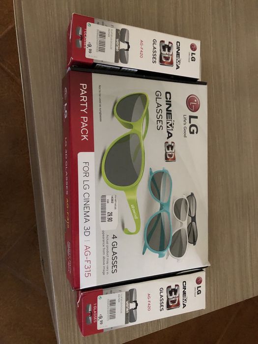 Oculos 3D LG com aplique para quem usa oculos