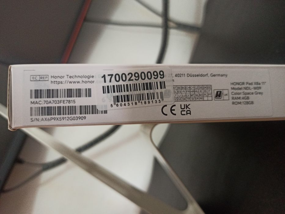 Tablet Honor X8a 128GB WiFi – Ecrã 11" 90Hz (Selado)