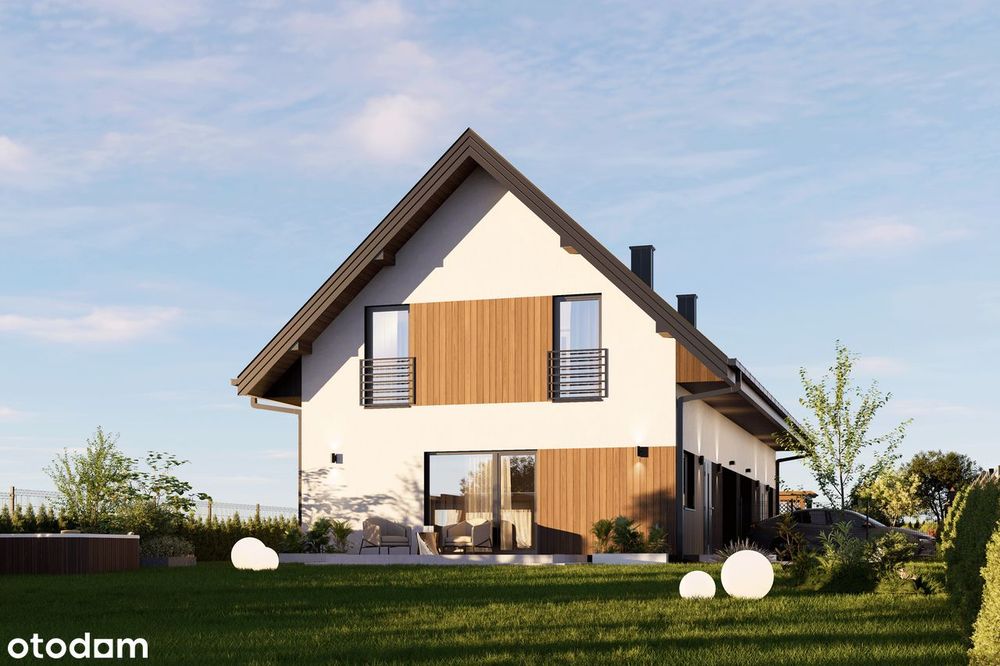 Dom blisko Zalewu, 110 m², działka 6a, z garażem, niedaleko S19