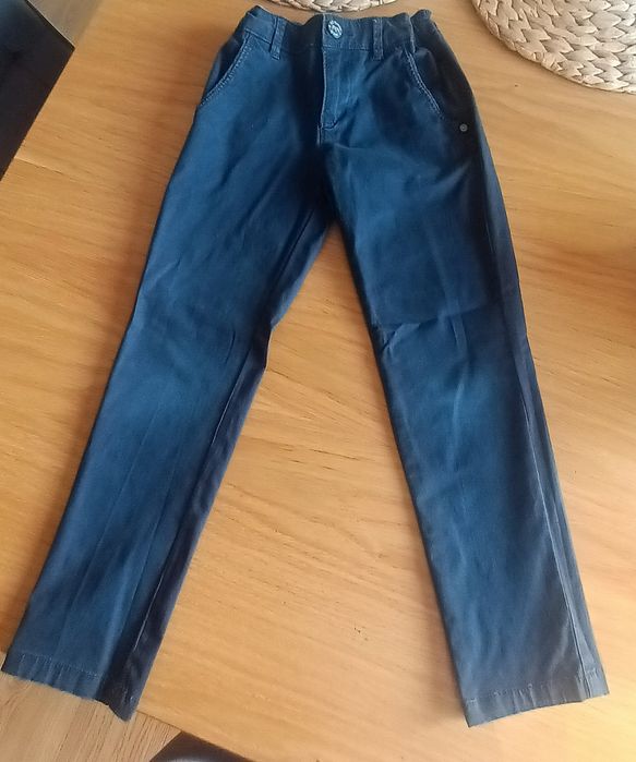 Eleganckie spodnie granatowe dla chłopca. 5-6lat.