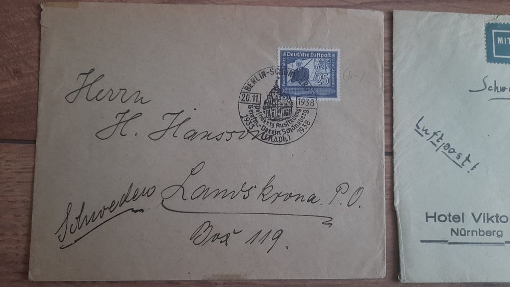 znaczki pocztowe niemcy. zeppelin luftpost