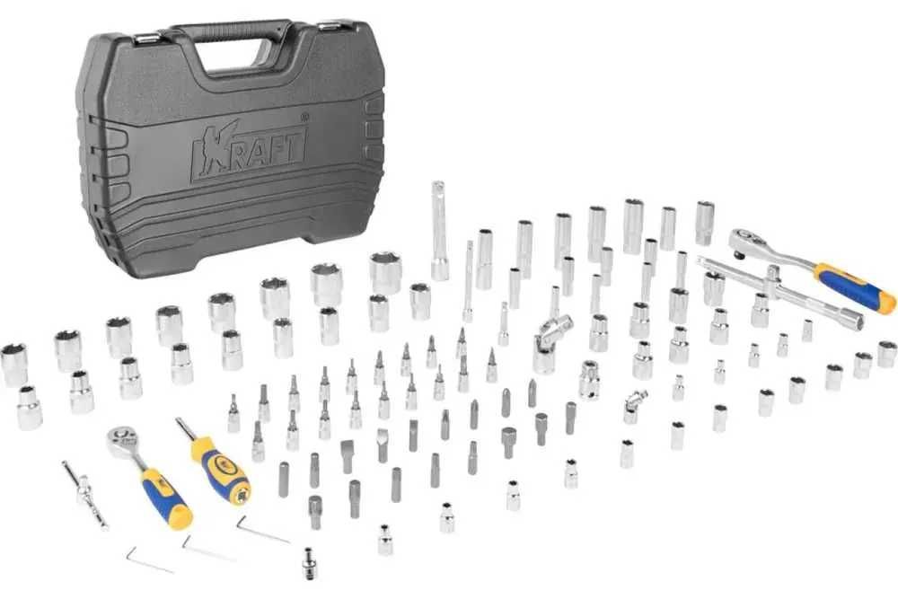 Набір інструментів KRAFT 108 од хром-ванадій набор головок ключей PL