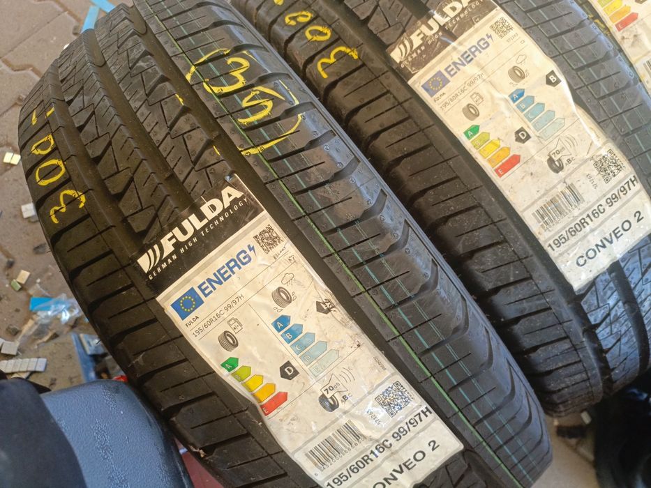 Nowe opony letnie 195/60/16c Fulda 4 sztuki 2021r