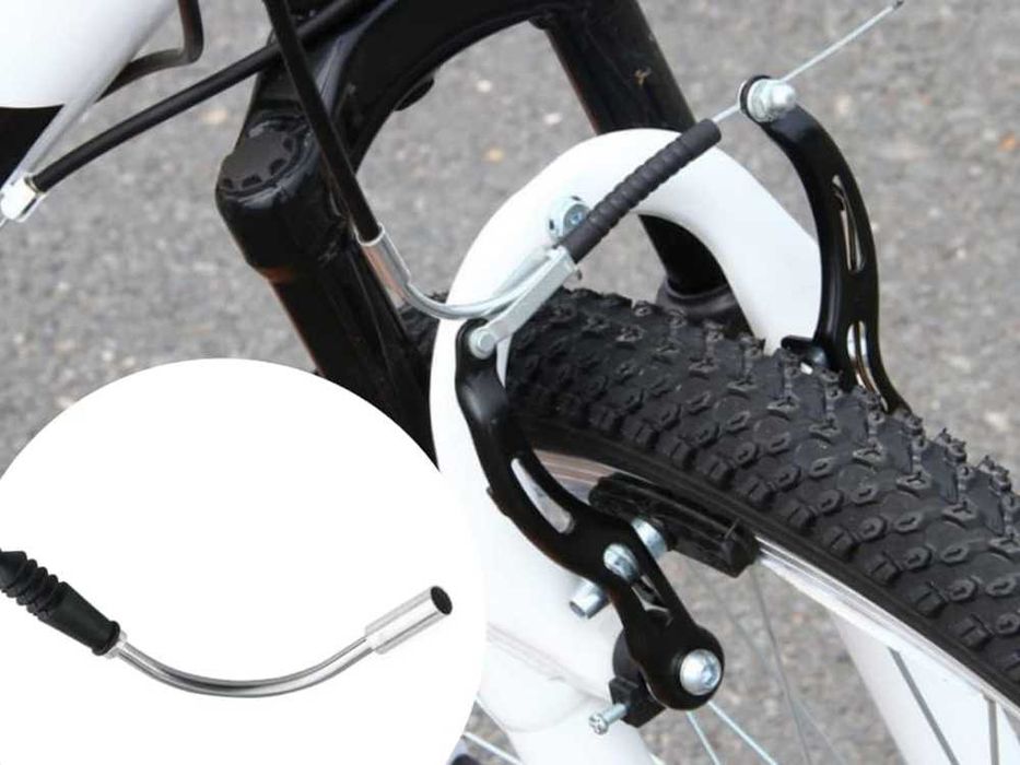 FAJKI do HAMULCA V-brake 90 stopni + GUMOWA OSŁONKA LINKI - 2 Komplety