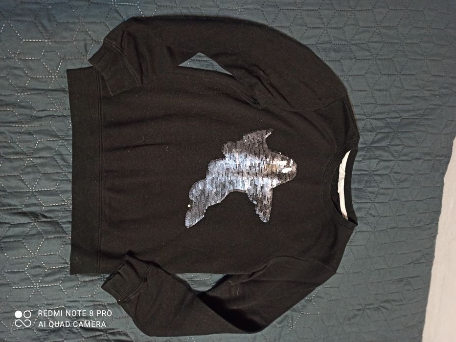 Bluza H&M duch cekiny 134/140