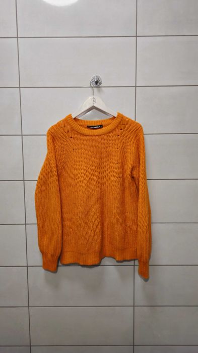 Sweter Tally Weijl S pomarańczowy gruby splot stan bdb