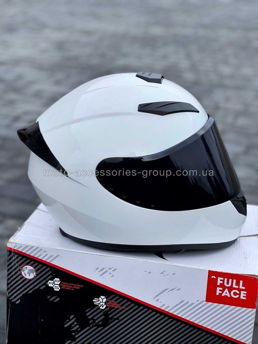 Мотошолом інтеграл QKE чорний мото шлем интеграл мотошлем закрытый