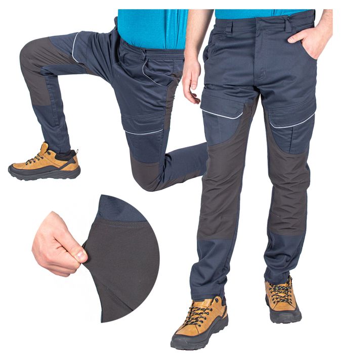 Spodnie Robocze Elastyczne Bhp Slim Wygodne M 48.