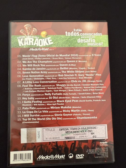 Dvds de karaoke originais