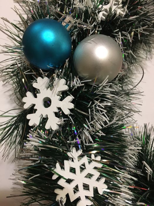 Новорічний вінок на двері /  діаметр 37 см / різдвяний вінок