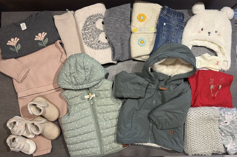 Лот дитячих речей відомих брендів на 74-80