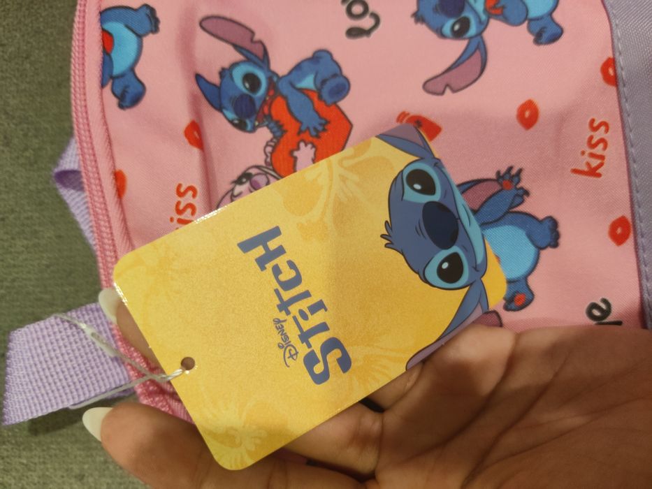 Mochila pré escolar Stitch novo com etiqueta