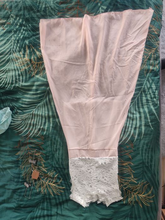 Sukienka druhny, XS/S, letnia, lekka, zwiewna, koronka